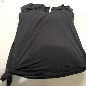 Lululemon size 10 black tie on the side shirt